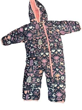 Columbia Pink & Navy Floral Fleece-Lined Jacket